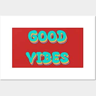 Good Vibes Retro Vintage Posters and Art